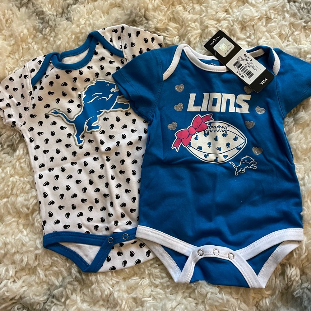Detroit lions onsies